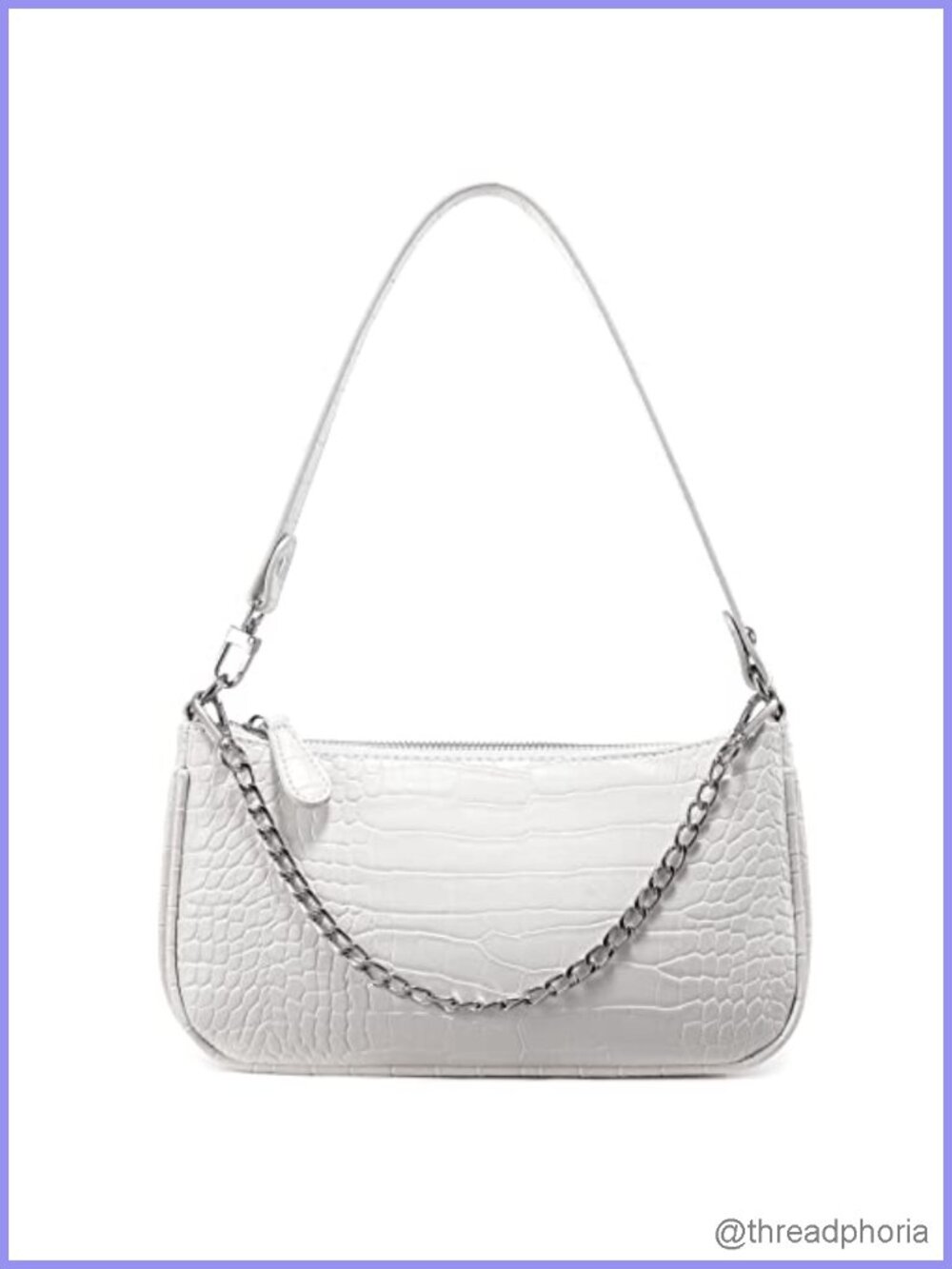Retro Crocodile Pattern PU Leather Small Tote Shoulder Bag for Women